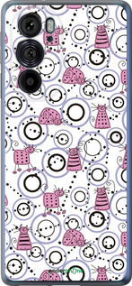 Силиконовый чехол Смешные коты для Motorola Edge 30 Pro - 907u-2826 изображение 