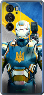 Силиконовый чехол Украинский киборг для Motorola Edge 30 Pro - 980u-2826 изображение 