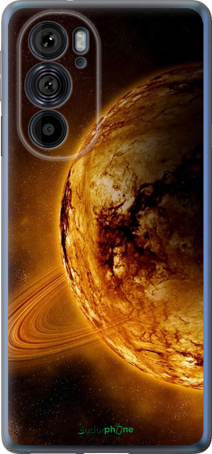 Силиконовый чехол Жёлтый Сатурн для Motorola Edge 30 Pro - 170u-2826 изображение 