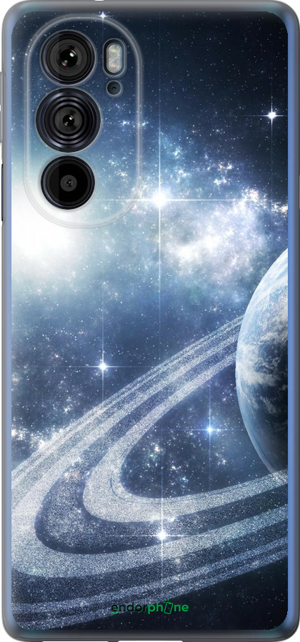 Силиконовый чехол Кольца Сатурна для Motorola Edge 30 Pro - 173u-2826 изображение 