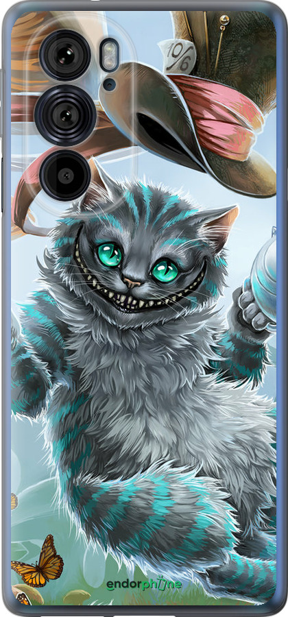 Силиконовый чехол Чеширский кот 2 для Motorola Edge 30 Pro - 3993u-2826 изображение 