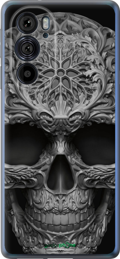 Силиконовый чехол skull-ornament для Motorola Edge 30 Pro - 4101u-2826 изображение 