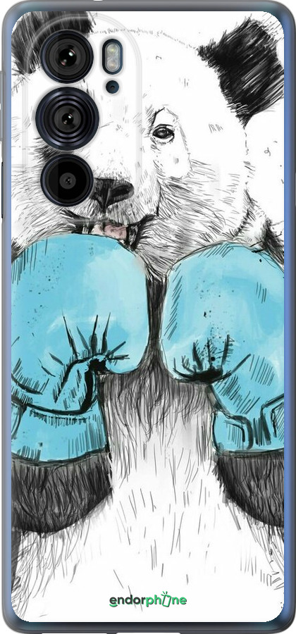 Силіконовий чехол Панда-боксер для Motorola Edge 30 Pro - 4104u-2826 изображение 