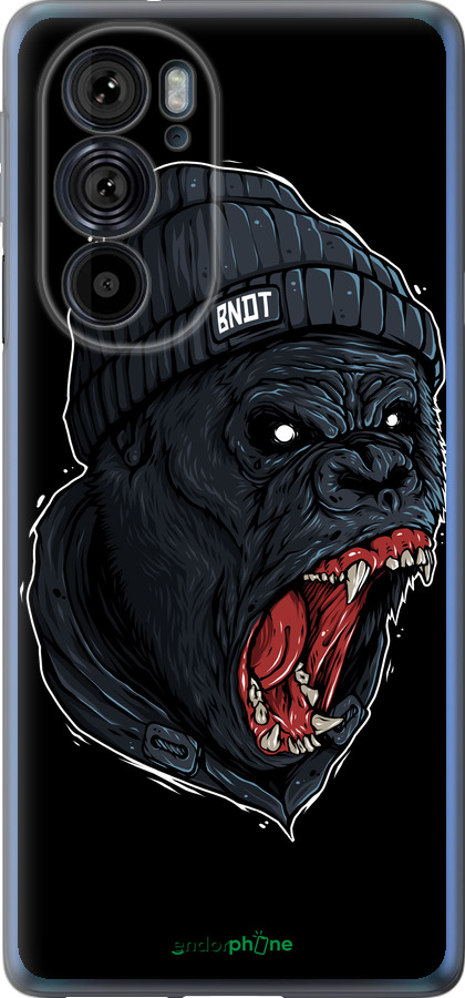 Силиконовый чехол Обезьяна в ярости для Motorola Edge 30 Pro - 4137u-2826 изображение 