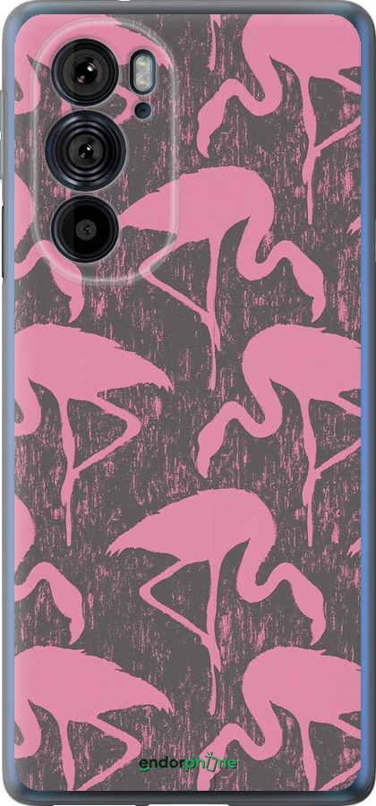 Силиконовый чехол Vintage-Flamingos для Motorola Edge 30 Pro - 4171u-2826 изображение 