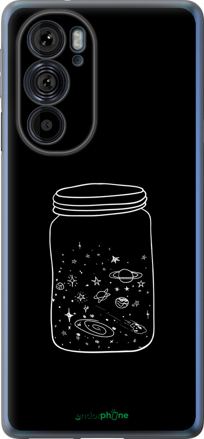 Силиконовый чехол Космос в банке для Motorola Edge 30 Pro - 4297u-2826 изображение 