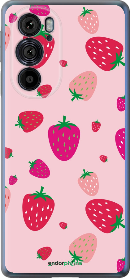 Силиконовый чехол Клубнички для Motorola Edge 30 Pro - 4332u-2826 изображение 