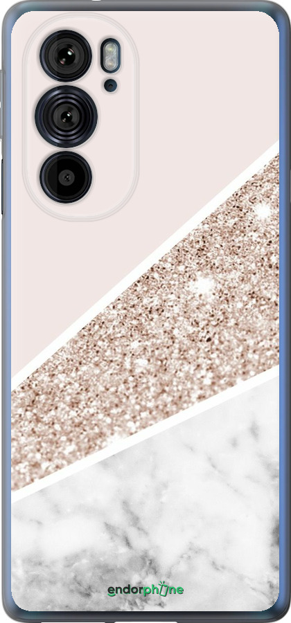Силиконовый чехол Пастельный мрамор для Motorola Edge 30 Pro - 4342u-2826 изображение 