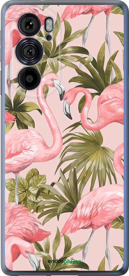 Силиконовый чехол фламинго 2 для Motorola Edge 30 Pro - 4360u-2826 изображение 
