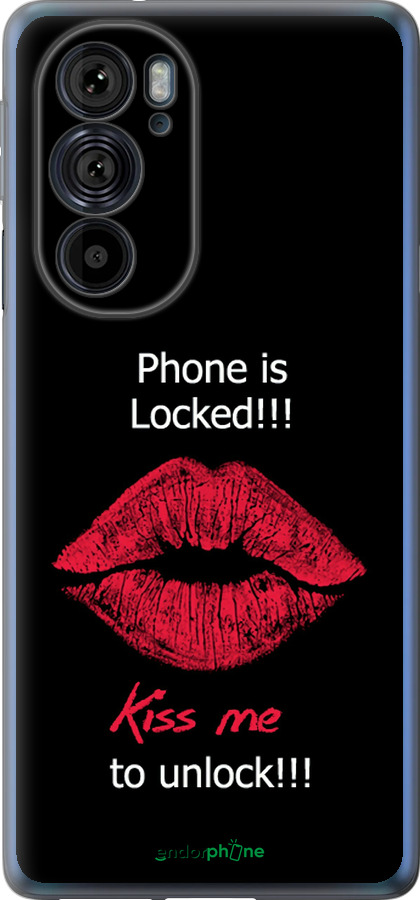 Силиконовый чехол Разблокируй-поцелуй для Motorola Edge 30 Pro - 4372u-2826 изображение 