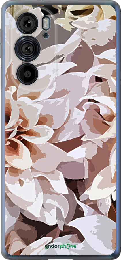 Силиконовый чехол пионы акварелью для Motorola Edge 30 Pro - 4376u-2826 изображение 