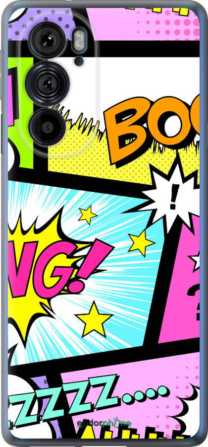 Силиконовый чехол Комикс 1 для Motorola Edge 30 Pro - 4407u-2826 изображение 