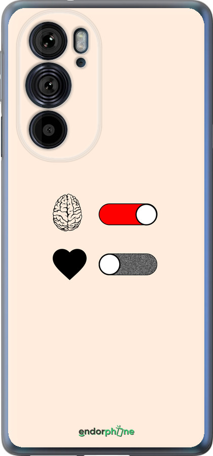 Силиконовый чехол Любовь и ум для Motorola Edge 30 Pro - 4553u-2826 изображение 