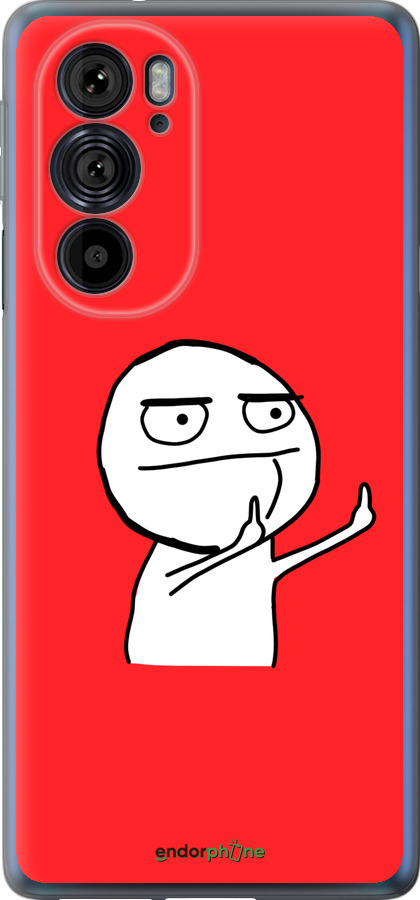 Силіконовий чехол Мем для Motorola Edge 30 Pro - 4578u-2826 изображение 