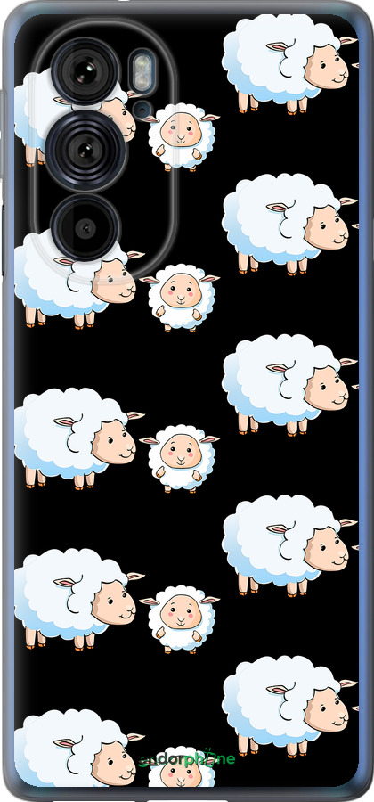 Силиконовый чехол Овечки1 для Motorola Edge 30 Pro - 4637u-2826 изображение 