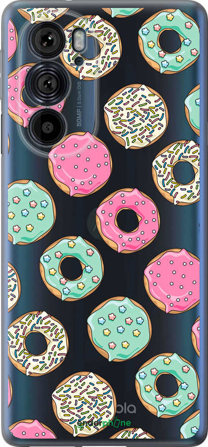 Силиконовый чехол Пончики 1 для Motorola Edge 30 Pro - 4657u-2826 изображение 