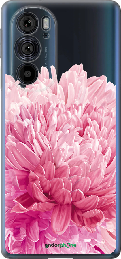 Силиконовый чехол Хризантема для Motorola Edge 30 Pro - 4666u-2826 изображение 