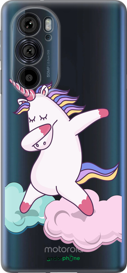 Силиконовый чехол Единорог для Motorola Edge 30 Pro - 4702u-2826 изображение 