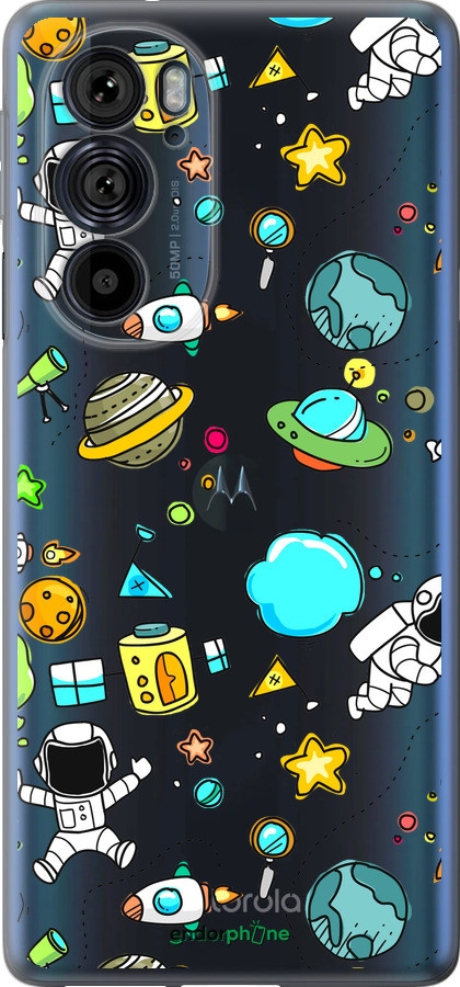 Силиконовый чехол Космос для Motorola Edge 30 Pro - 4735u-2826 изображение 