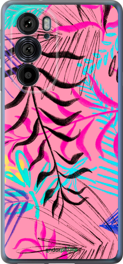 Силиконовый чехол Растительный узор 2 для Motorola Edge 30 Pro - 4740u-2826 изображение 