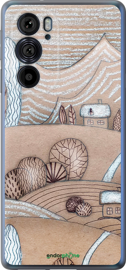 Силиконовый чехол Сказочные холмы для Motorola Edge 30 Pro - 4749u-2826 изображение 