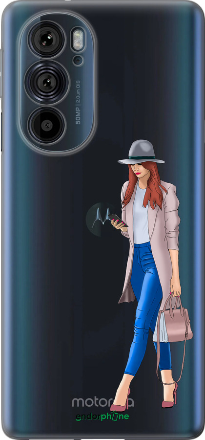 Силіконовий чехол Дівчинка 1 для Motorola Edge 30 Pro - 4751u-2826 изображение 