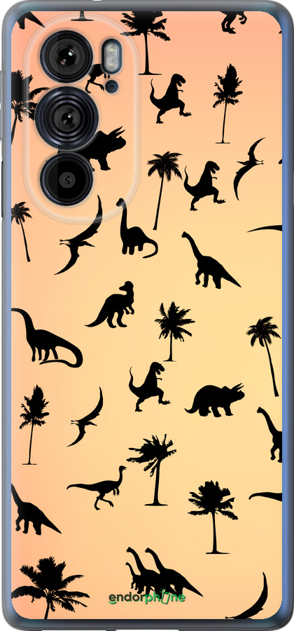 Силиконовый чехол Динозаврики 1 для Motorola Edge 30 Pro - 4772u-2826 изображение 