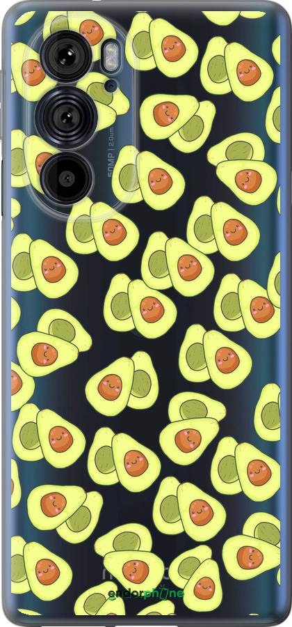 Силиконовый чехол Весёлые авокадо для Motorola Edge 30 Pro - 4799u-2826 изображение 