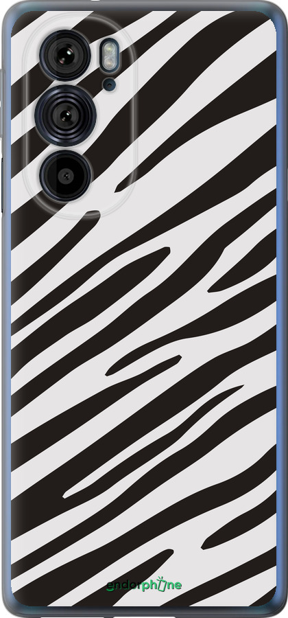 Силиконовый чехол Классическая зебра для Motorola Edge 30 Pro - 4874u-2826 изображение 