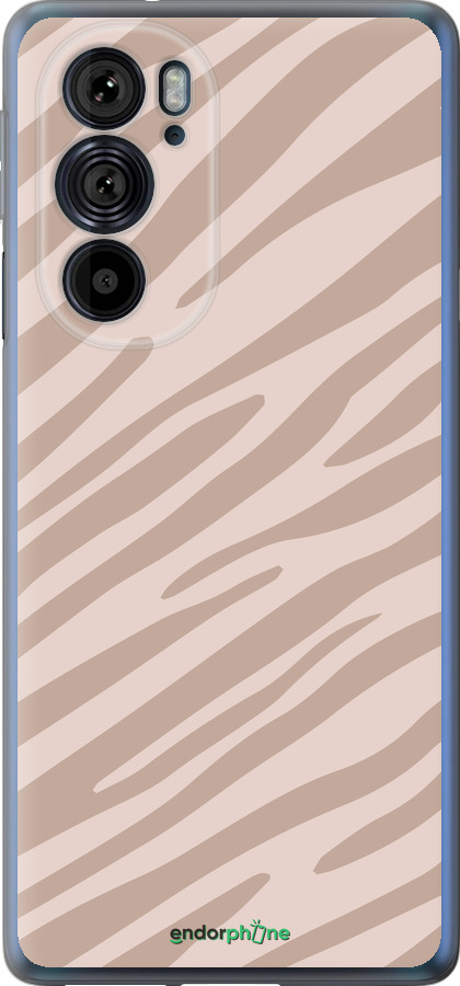 Силиконовый чехол Зебра беж для Motorola Edge 30 Pro - 4875u-2826 изображение 