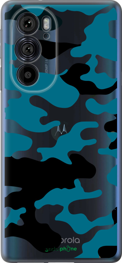 Силиконовый чехол Камуфляж прозрачный фон для Motorola Edge 30 Pro - 4877u-2826 изображение 