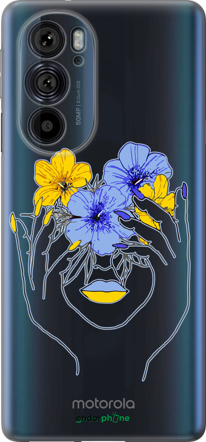 Силиконовый чехол Девушка v4 для Motorola Edge 30 Pro - 5276u-2826 изображение 