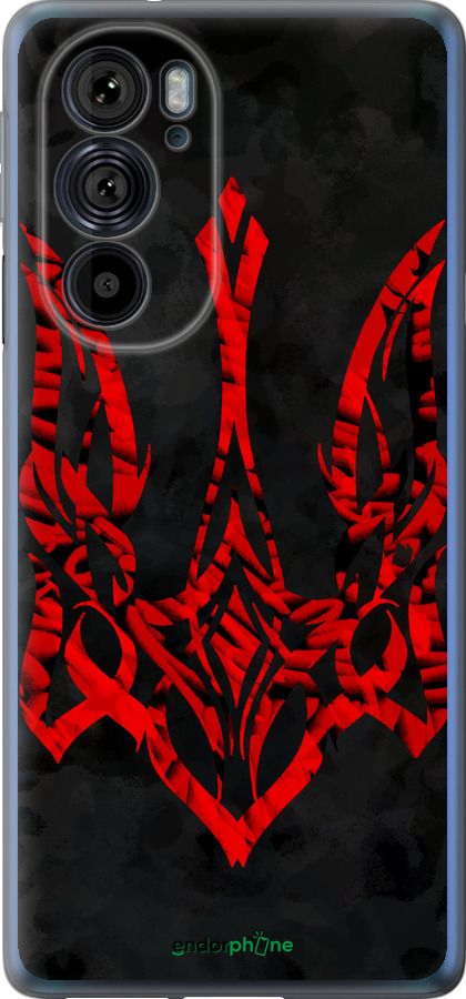 Силиконовый чехол Герб Украины v4 для Motorola Edge 30 Pro - 5319u-2826 изображение 