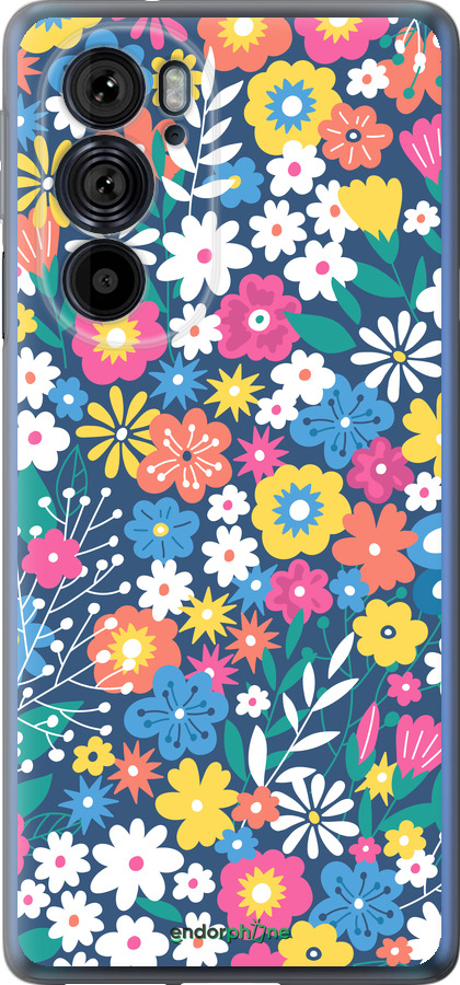 Силиконовый чехол Цветочный фон v4 для Motorola Edge 30 Pro - 5494u-2826 изображение 