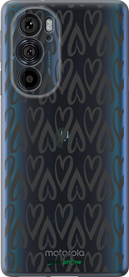 Силіконовий чехол Серця v2 для Motorola Edge 30 Pro - 5497u-2826 изображение 