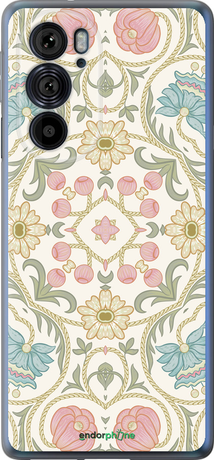 Силиконовый чехол Цветочный орнамент v2 для Motorola Edge 30 Pro - 5513u-2826 изображение 