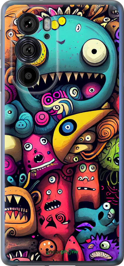 Силиконовый чехол Cмешные монстры для Motorola Edge 30 Pro - 5549u-2826 изображение 