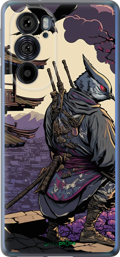 Силиконовый чехол Птица воин для Motorola Edge 30 Pro - 5587u-2826 изображение 