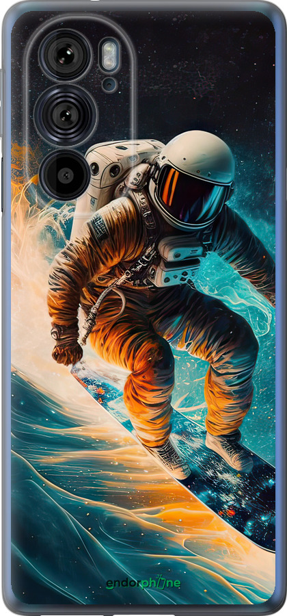 Силиконовый чехол Сноубордист для Motorola Edge 30 Pro - 5604u-2826 изображение 