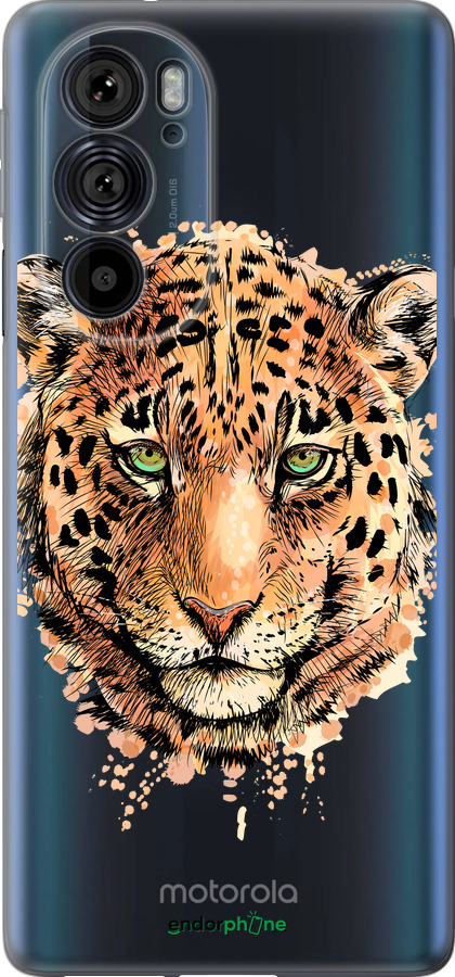Силиконовый чехол Леопард v2 для Motorola Edge 30 Pro - 5606u-2826 изображение 