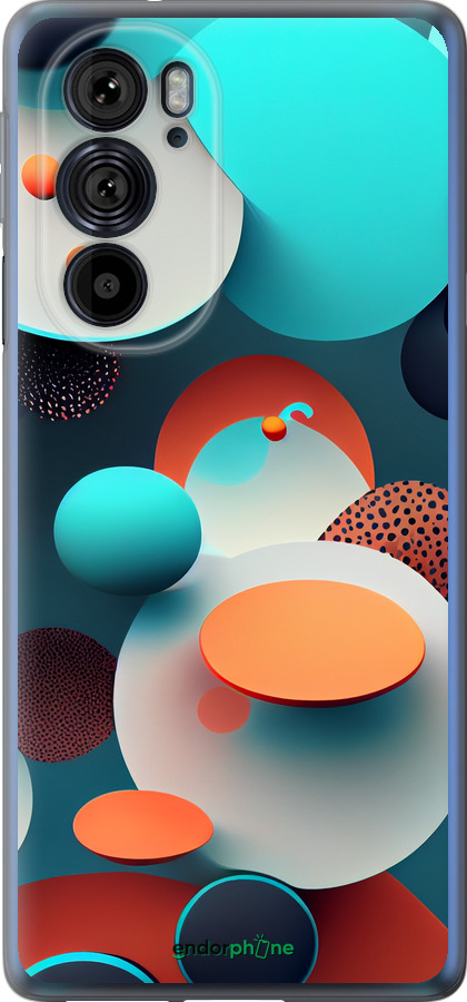 Силиконовый чехол Горошек абстракция для Motorola Edge 30 Pro - 5608u-2826 изображение 