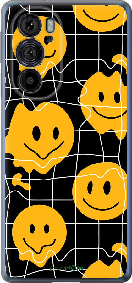 Силиконовый чехол Смайлы v3 для Motorola Edge 30 Pro - 5623u-2826 изображение 