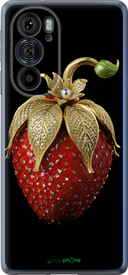 Силиконовый чехол Клубника v3 для Motorola Edge 30 Pro - 5638u-2826 изображение 