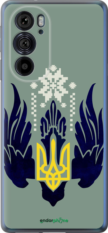 Силиконовый чехол Тризуб с крыльями для Motorola Edge 30 Pro - 5640u-2826 изображение 