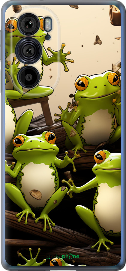 Силиконовый чехол Жабки для Motorola Edge 30 Pro - 5656u-2826 изображение 