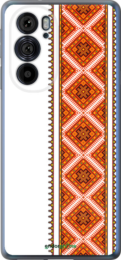 Силиконовый чехол Вышиванка 25 для Motorola Edge 30 Pro - 593u-2826 изображение 