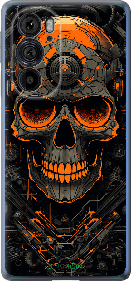 Силиконовый чехол Череп для Motorola Edge 30 Pro - 5952u-2826 изображение 