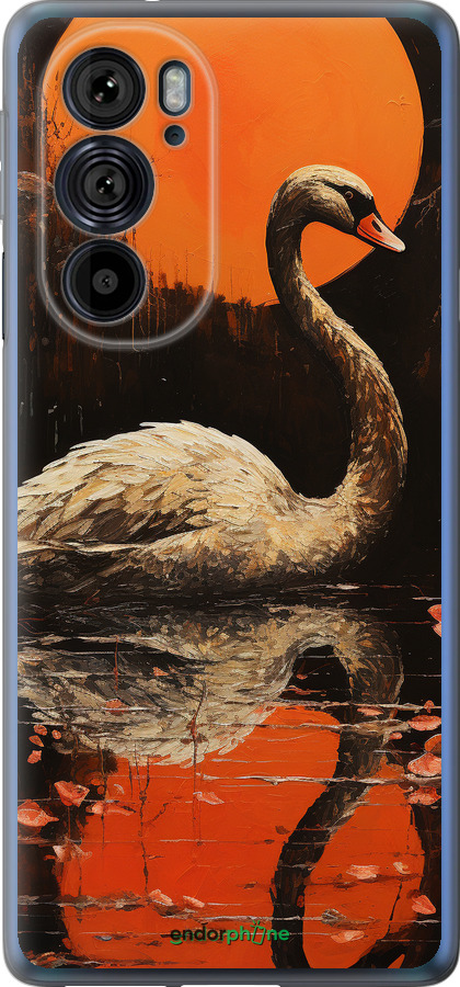 Силиконовый чехол Лебедь для Motorola Edge 30 Pro - 5964u-2826 изображение 