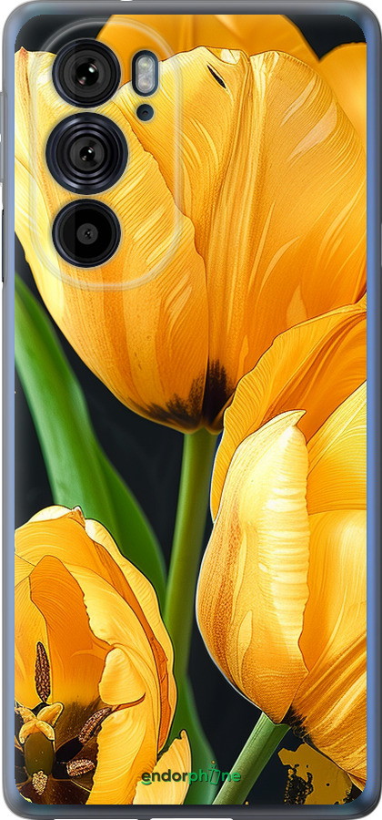 Силиконовый чехол Желтые тюльпаны для Motorola Edge 30 Pro - 5991u-2826 изображение 
