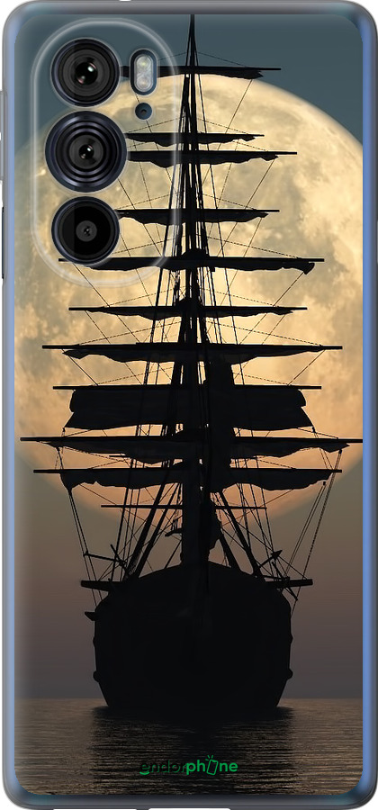 Силиконовый чехол Корабль для Motorola Edge 30 Pro - 5998u-2826 изображение 